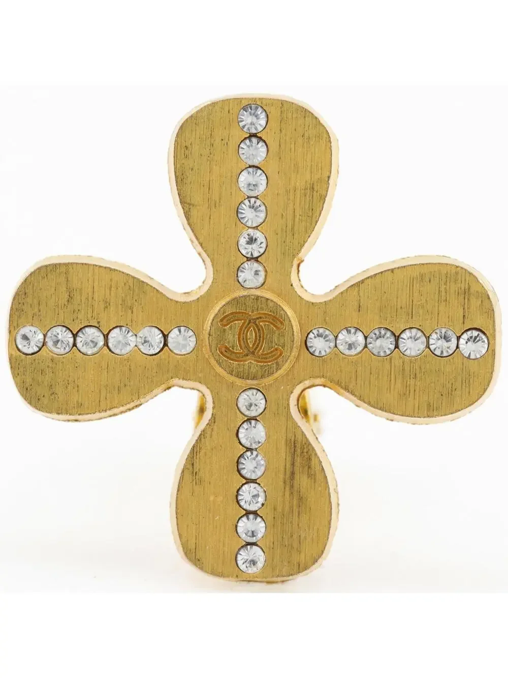 Chanel Cc Logo Clover Clip-On Earrings #327494C62B